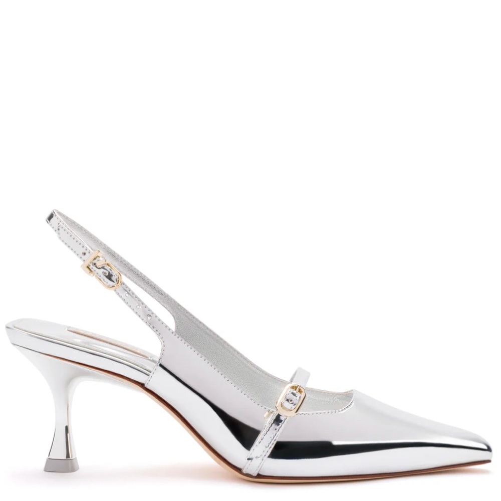 LARROUDÉ Ines Pump In Silver Specchio